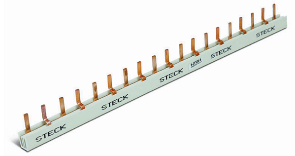 BARRAMENTO BIFÁSICO 80A 440V 57P DIN STECK
