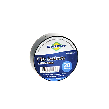 FITA ISOLANTE BRASFORT 20 METROS