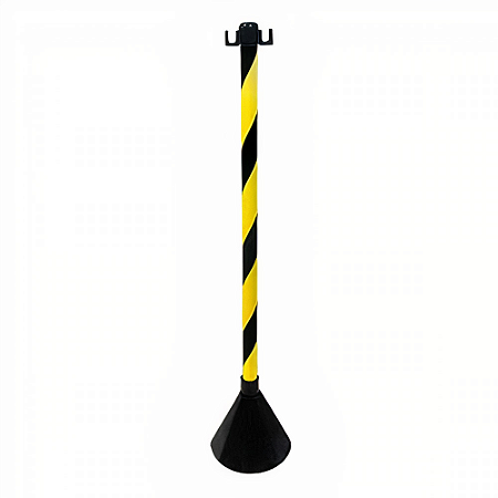 PEDESTAL PARA CORRENTE PVC 93CM COM ROSCA ZEBRADO