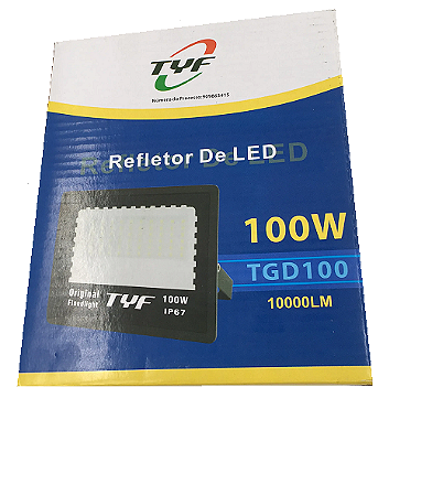 REFLETOR LED 100W AZUL TYF