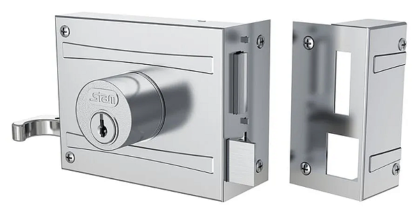FECHADURA STAM 701/80 ESPELHO INOX
