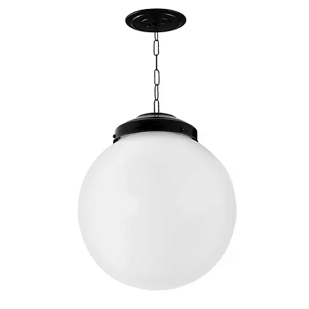 PENDENTE CANOPLA PARA GLOBO BOCA 15 PRETO