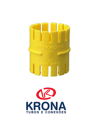 LUVA PARA CONDUITE KRONA AMARELO 25MM