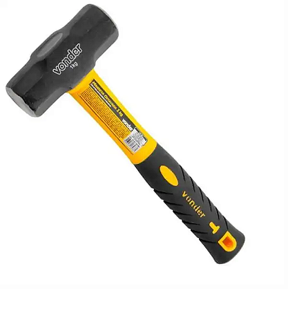 MARRETA OITAVADA COM CABO FIBRA 2.0KG VONDER