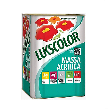 MASSA CORRIDA ACRÍLICA LUKSCOLOR LATA DE 18 LITROS