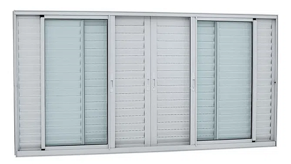 VENEZIANA SASAZAKI ALUMIFORT BRANCA SEM GRADE 100X150X8