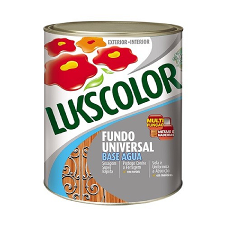 FUNDO LUKSCOLOR BS ÁGUA METAL/MADEIRA 0,9 LITROS