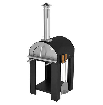 FORNO DE PIZZA GARDEN ACB PRETA/CINZA REVESTIDA