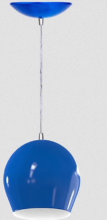 PENDENTE BOLA 1 AZUL VIALUSTRE
