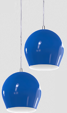 PENDENTE BOLA 2 AZUL VIALUSTRE