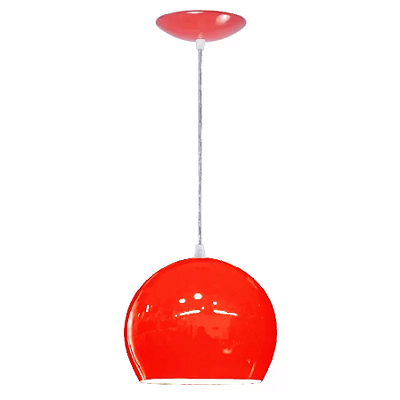 PENDENTE BOLA 1 VERMELHO VIALUSTRE