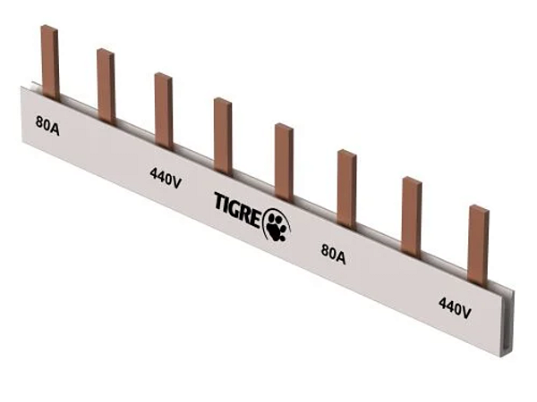 BARRAMENTO MONO 57LIGAÇÃO DIN 80A 440V TIGRE