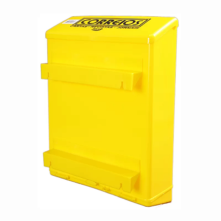 CAIXA CORREIO SOBREPOR PVC GOMA AMARELA