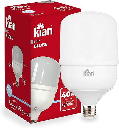 LÂMPADA LED BULBO 40W BIVOLT 6500K KIAN