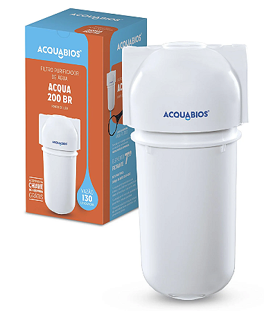 FILTRO AGUA ACQUA PLUS 200 BRANCO ACQUABIOS