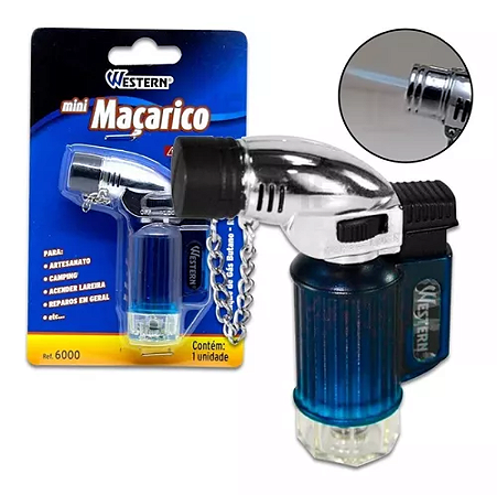 MAÇARICO CARGA RECARREGÁVEL MINI WESTER AZUL