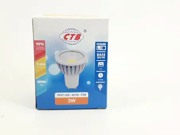 LÂMPADA LED DICROICA GU-10 2700K 3W CTB
