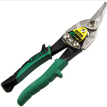 TESOURA CHAPA AVIAÇÃO STANLEY DIREITA /564 VERDE