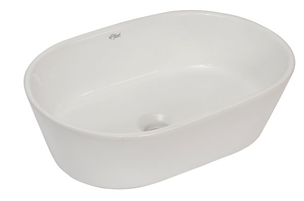 CUBA APOIO FIORI OVAL 450X300MM BRANCO