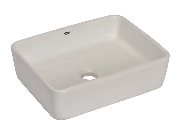 CUBA APOIO FIORI RETANGULAR 410X300MM BRANCO