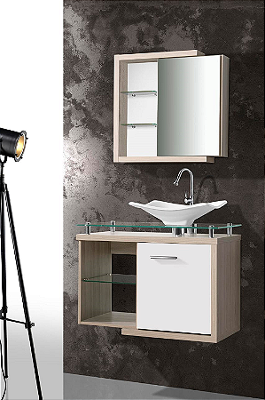 TOUCADOR FIMAP DESTACK 80CM MAPLE/BRANCO