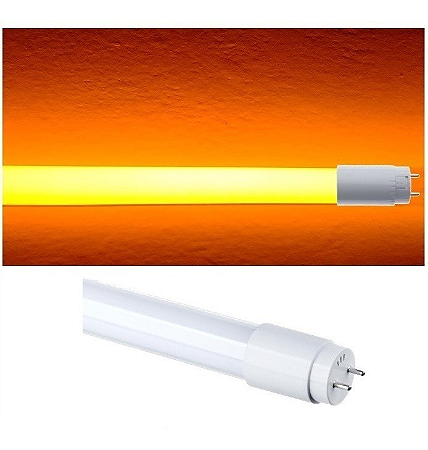 LÂMPADA TUBULAR LED 9W AMARELA