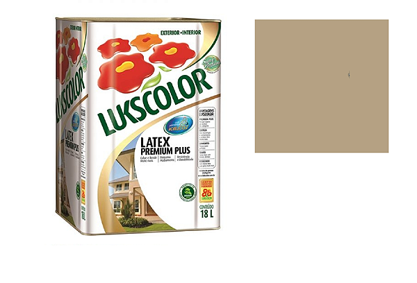 TINTA LATEX LUKSCOLOR PREMIUM 18 LITROS CAMURÇA