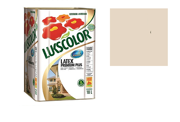 TINTA LATEX LUKSCOLOR PREMIUM 18 LITROS PEROLA
