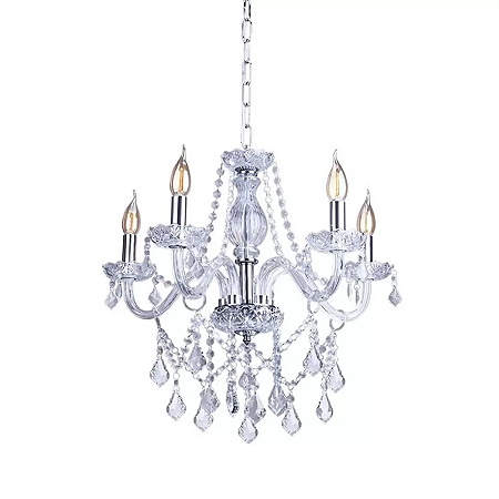 LUSTRE FRANCE 5 TRANSPARENTE STARTEC