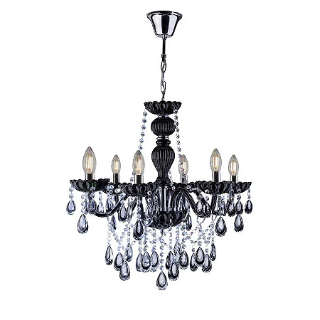 LUSTRE NICE 6 PRETO STARTEC