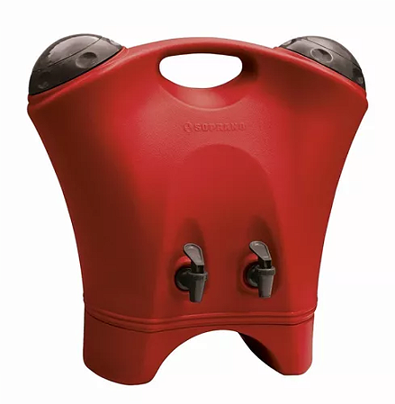 BOTIJÃO TÉRMICO DUETTO 9 LITROS VERMELHO