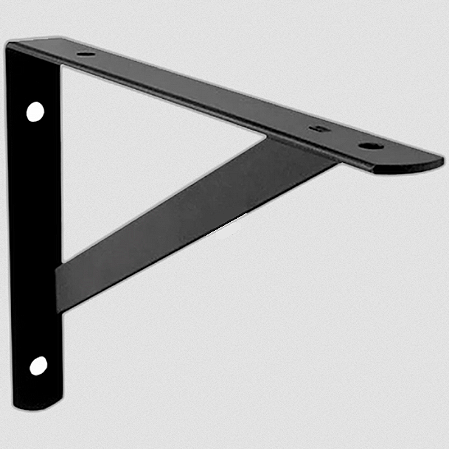 SUPORTE PRATELEIRA HAYNER FORTE PRETO 25