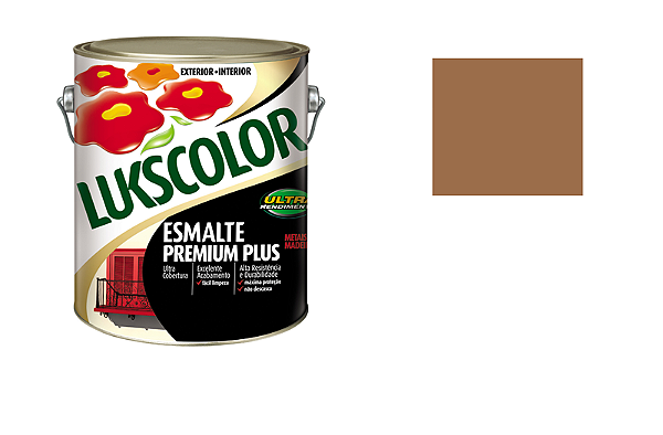 ESMALTE SINTÉTICO LUKSCOLOR CONHAQUE 0,9 LITROS