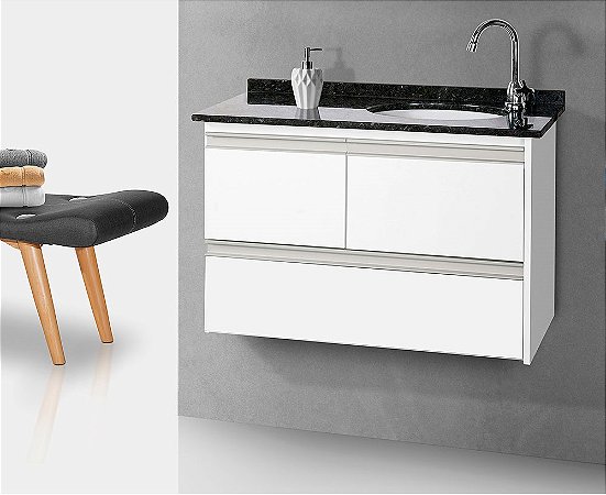 TOUCADOR FIMAP PÉROLA 080 BRANCO
