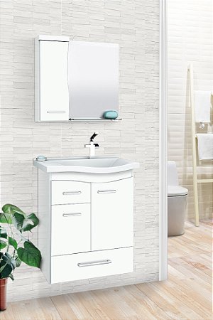 CONJUNTO DE BANHEIRO FIMAP COPACABANA 0.60 BRANCO