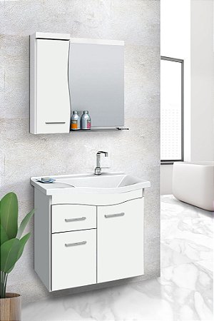 CONJUNTO DE BANHEIRO FIMAP PARATY 0.60 BRANCO