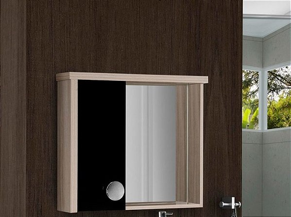 ESPELHEIRA FIMAP OPAK 060 MAPPLE/PRETO