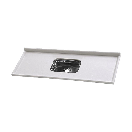 PIA SINTÉTICO RORATO COM CUBA INOX 120CM GELO