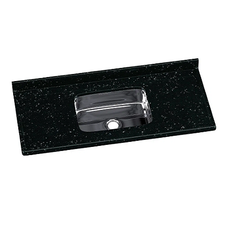 PIA SINTÉTICO RORATO COM CUBA INOX 1.20 PRETO