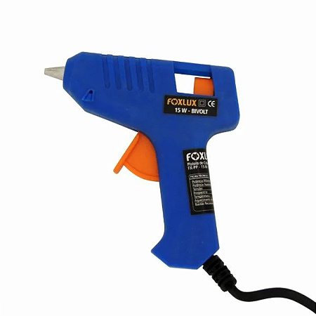 PISTOLA SILICONE FOXLUX 15W PEQUENA AZUL