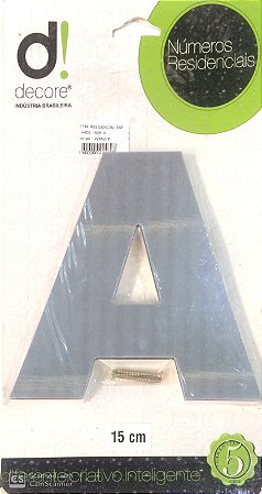 LETRA RESIDENCIAL ESPELHADO 15CM A