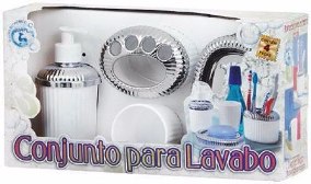 CONJUNTO LAVABO AQUAPLAS CROMADO