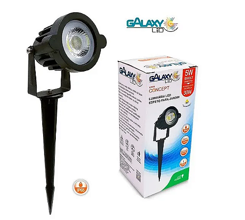 ESPETO PARA JARDIM LED 5W 6500K GALAXY