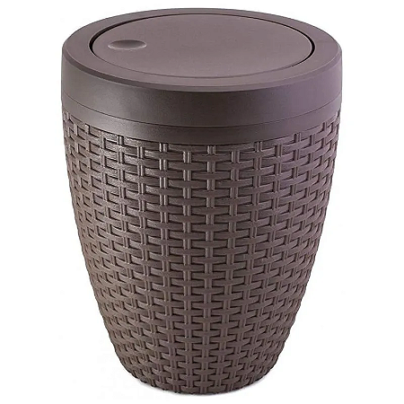 CESTO AQUAPLAS RATTAN MARROM