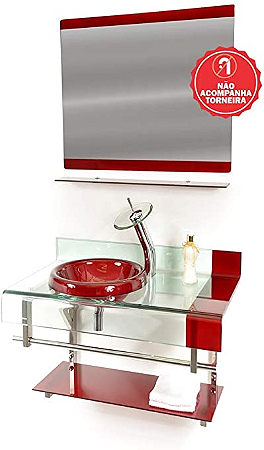 GABINETE DE VIDRO PETTRA KIT MERCU BORDO