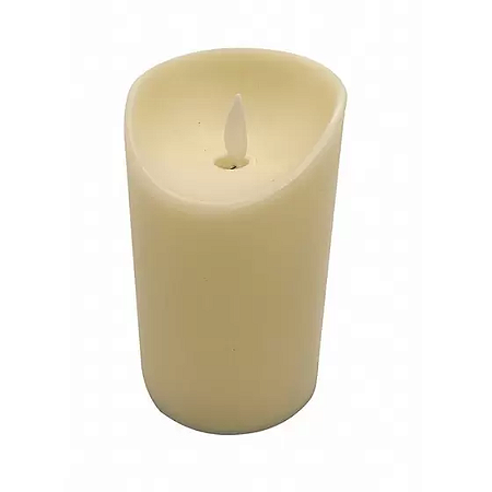 VELA LED DECORATIVA 10CM PILHA AMARELA