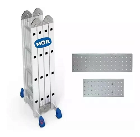 ESCADA MULTIFUNÇÃO COM PLATAFORMA 4X4 MOR