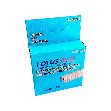 GRAMPO 6MM EMBALAGEM COM 1000 LOTUS