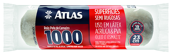 ROLO  PINTURA 1000 PELE CARN 23 CM ATLAS