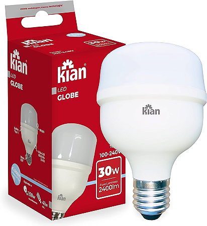 LÂMPADA LED BULBO 50W 6000K KIAN